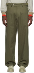 Nicholas Daley Khaki Four-Pocket Trousers