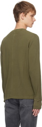 rag & bone Khaki Waffle Henley