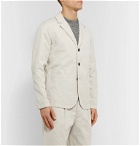 Mr P. - Unstructured Cotton and Linen-Blend Suit Jacket - Gray