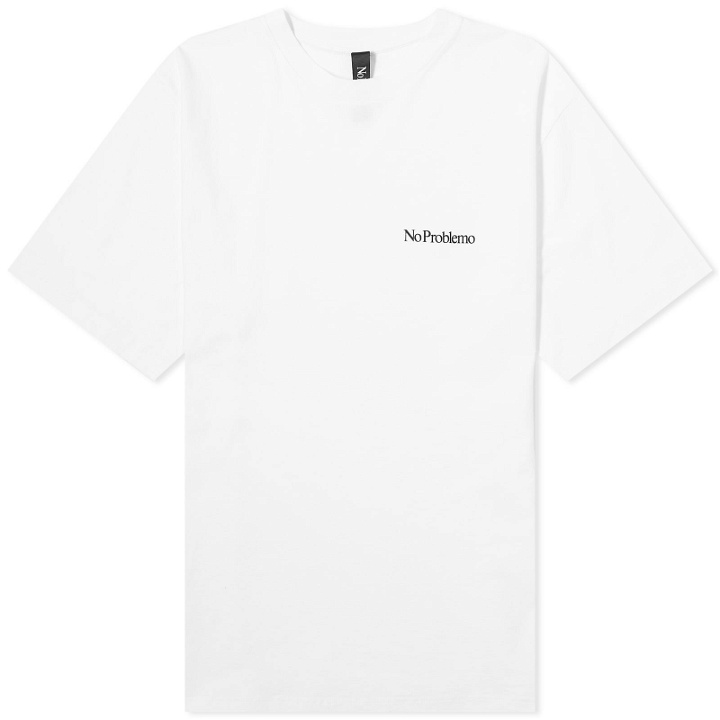 Photo: NoProblemo Men's Mini Problemo T-Shirt in White