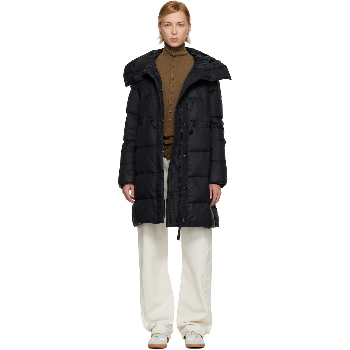 Canada Goose Black 'Tonal Label' Montgomery Down Coat