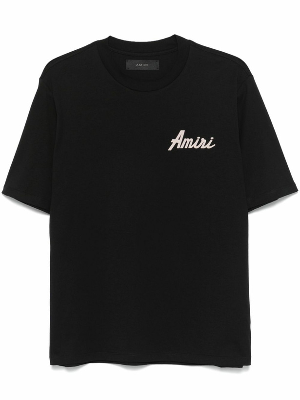 Photo: AMIRI Black Logo-Print T-Shirt