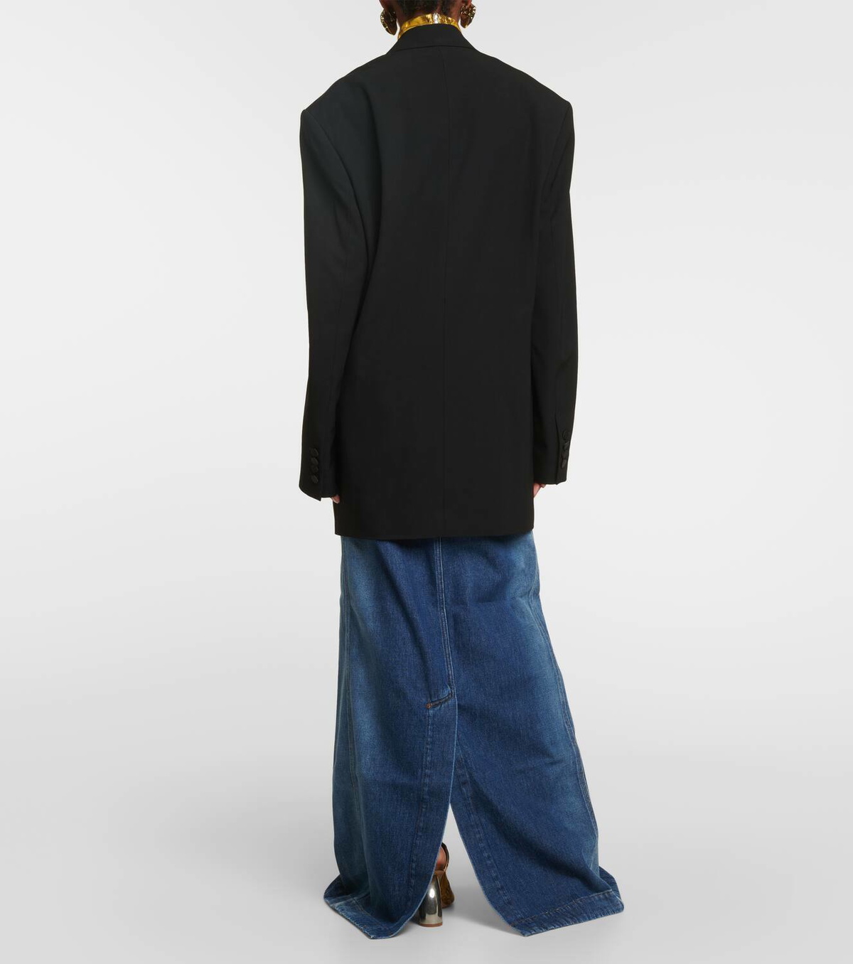【DRIES VAN NOTEN】wool blend gabardine coat Dries Van Noten Wool-blend gabardine trench coat Dries Van Noten