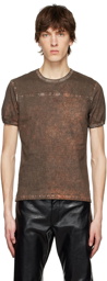 MISBHV Brown Viscose T-Shirt