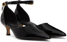 Recto Black Logo Buckle Heels