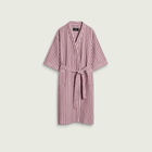 HAY Waffle Bathrobe in Stripe Cool Pink