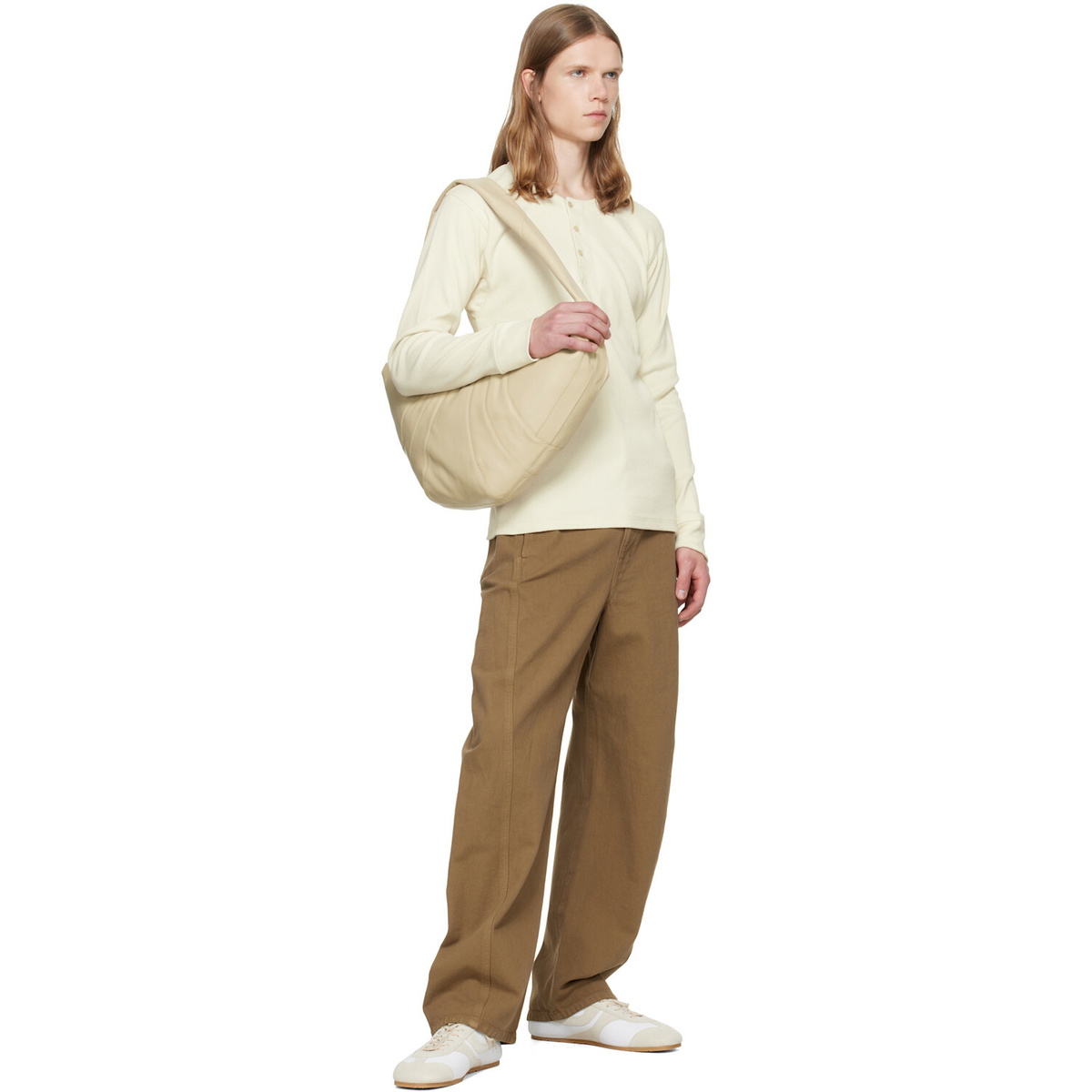 LEMAIRE Beige Large Croissant Bag