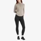 Nike Women's Swift Dri-fit UV Half-Zip T-Shirt in Mink Brown