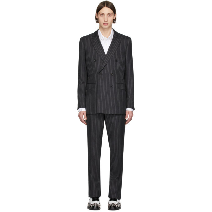 Burberry pinstripe cheap suit