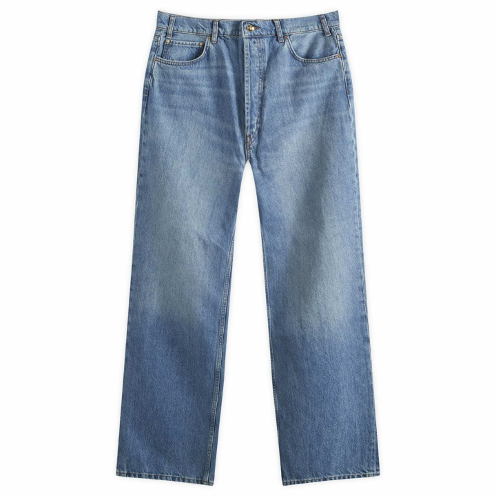 Photo: Anine Bing Women's Gavin Long Jeans in Washed Blue