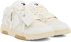 Off-White White & Beige Slim Out Of Office Sneakers