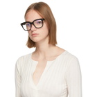 Tom Ford Black Blue Block Thick Square Glasses