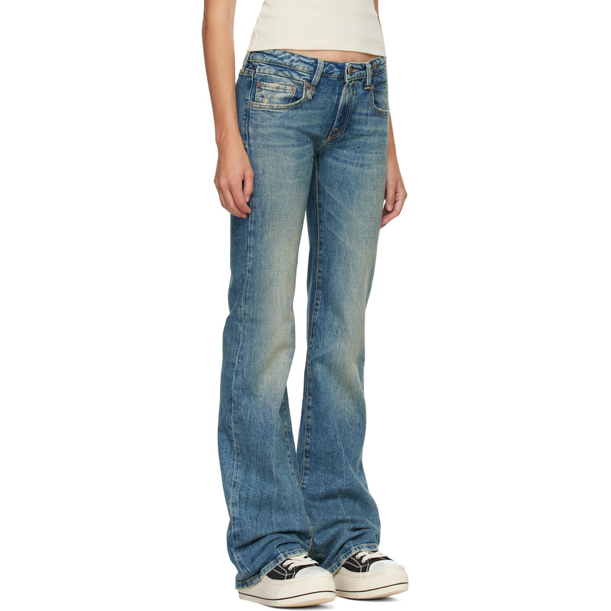 R13 Blue Flare Boy Jeans