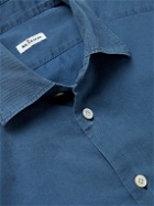 Kiton - Cotton-Chambray Shirt - Blue