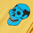 Tired Skateboards Men's Creepy Skull T-Shirt in Yellow