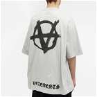 Vetements Men's Double Anarchy T-Shirt in Oyster Mushroom