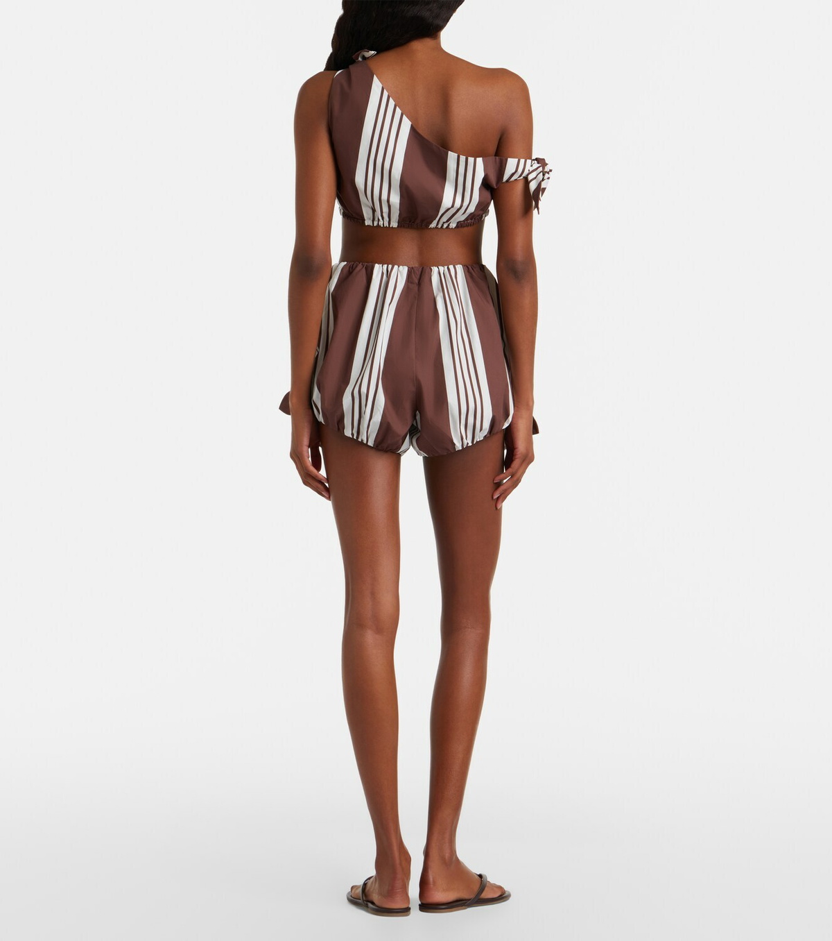 Posse Rosie striped cotton shorts