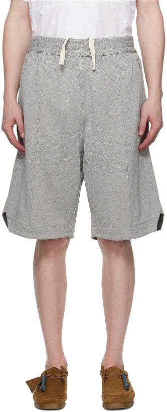Photo: Engineered Garments Gray BB Shorts
