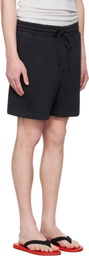 SKIMS Black Fleece Lounge Relaxed Shorts