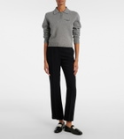 Givenchy Logo wool and cashmere polo sweater