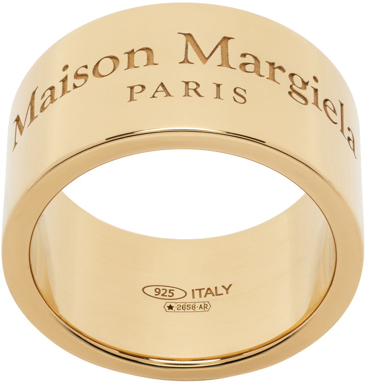 Photo: Maison Margiela Gold Thick Band Ring