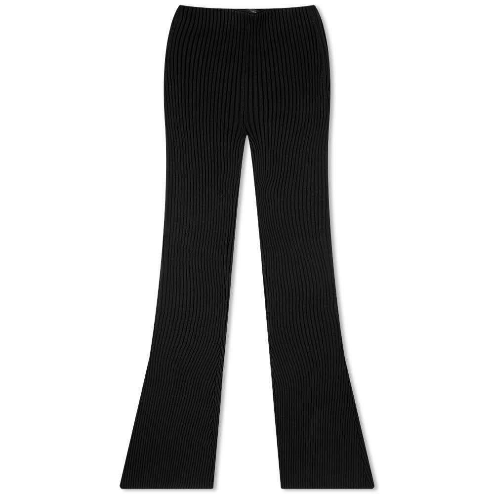 Photo: Kwaidan Editions Women's Kwaidan Rib Knit Trousers in Black