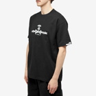 Men's AAPE Graffiti Ble Camo T-Shirt in Black