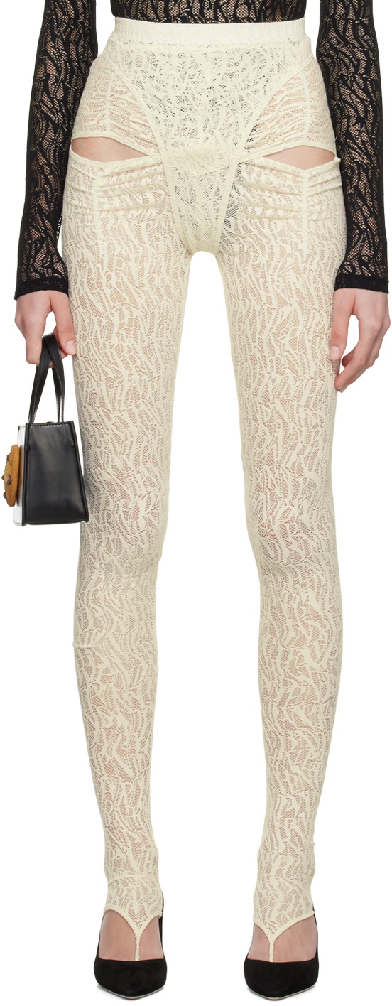 Puppets and Puppets Off-White Stirrup Leggings