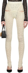 Puppets and Puppets Off-White Stirrup Leggings