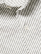 Peter Millar - Excursionist Flex Slim-Fit Striped Cotton-Blend Shirt - Gray
