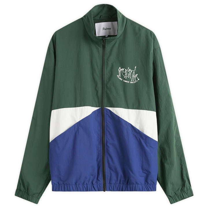 Photo: Palmes Men's Practice Track Jacket in Dark Green