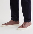 Common Projects - Achilles Pebble-Grain Leather Sneakers - Burgundy