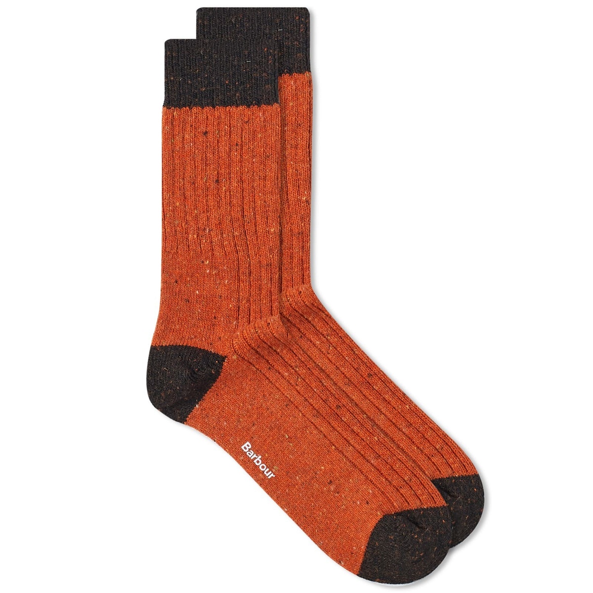 Barbour Men's Houghton Socks in Burnt Orange Barbour