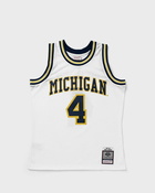 Mitchell & Ness Ncaa White Jersey Michigan 1991 92 Chris Webber #4 White - Mens - Jerseys