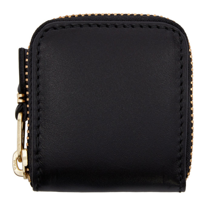 Comme des Garcons Wallets Black Small Leather Zip Around Pouch Comme ...