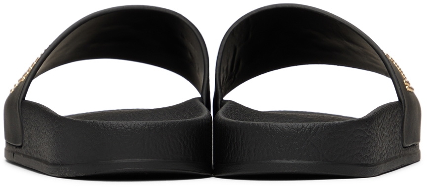 Versace Kids Black Studded Sandals