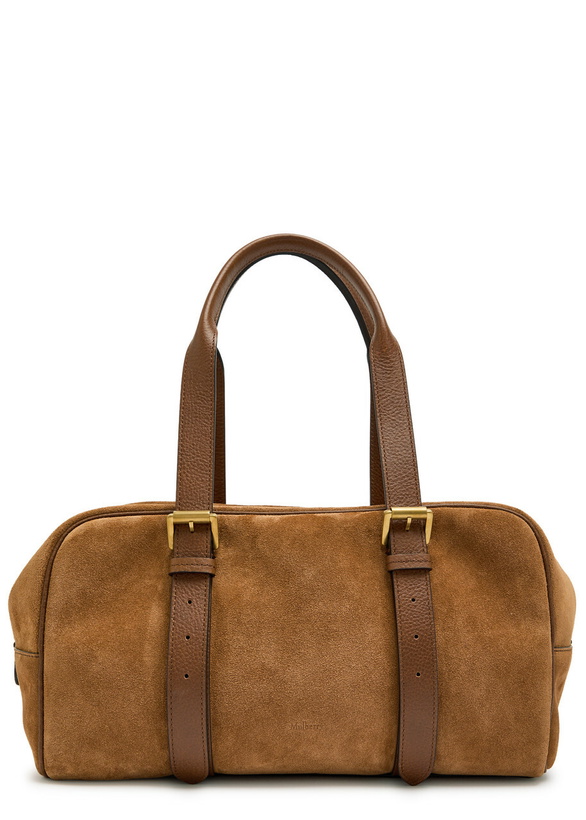 Photo: Mulberry Boston Suede Shoulder bag - Tan - One Size
