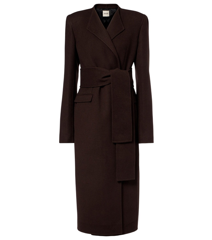 Photo: Khaite Jelson wool wrap coat