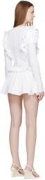 Sandy Liang White Acorn Minidress
