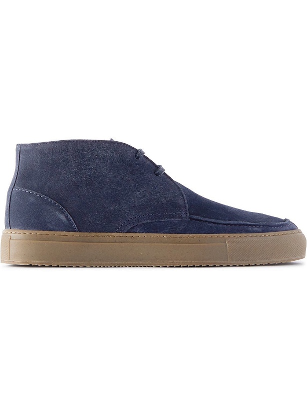 Photo: Mr P. - Larry Regenerated Suede by evolo Chukka Boots - Blue