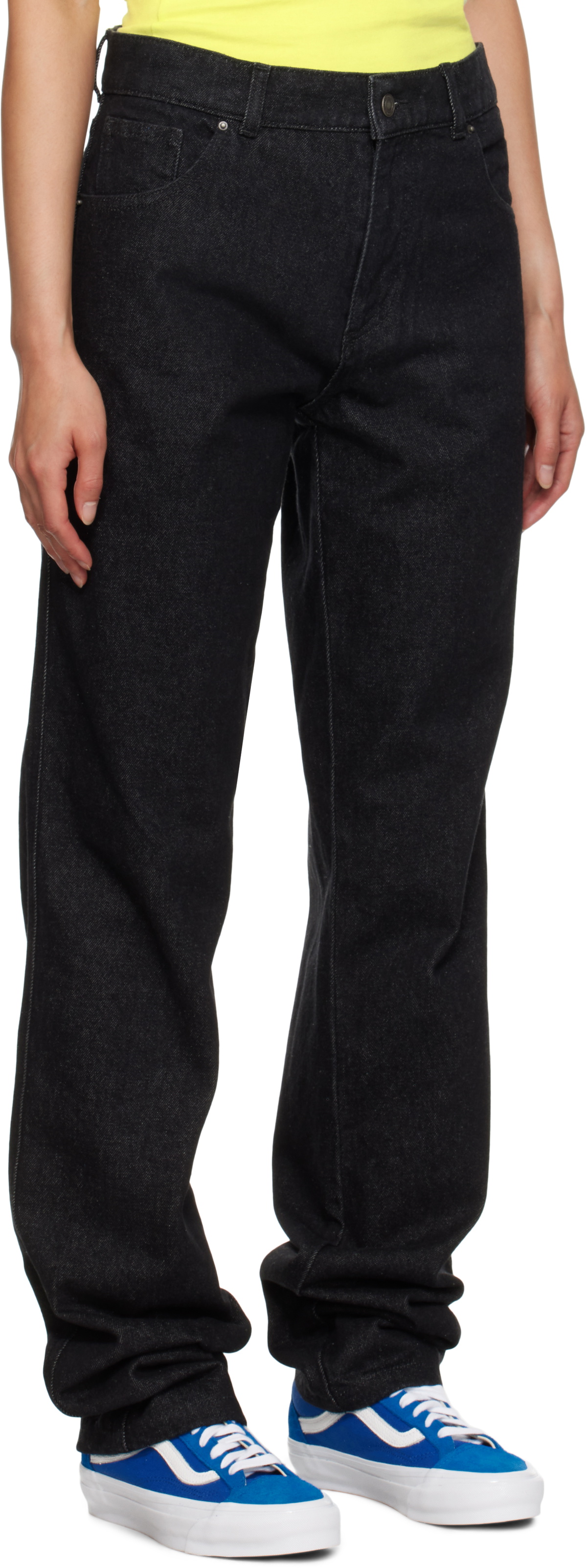 Sky High Farm Workwear Black Straight Leg Jeans