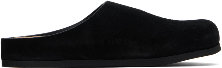 Photo: Common Projects Black Suede Clog Loafers