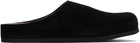 Common Projects Black Suede Clog Loafers