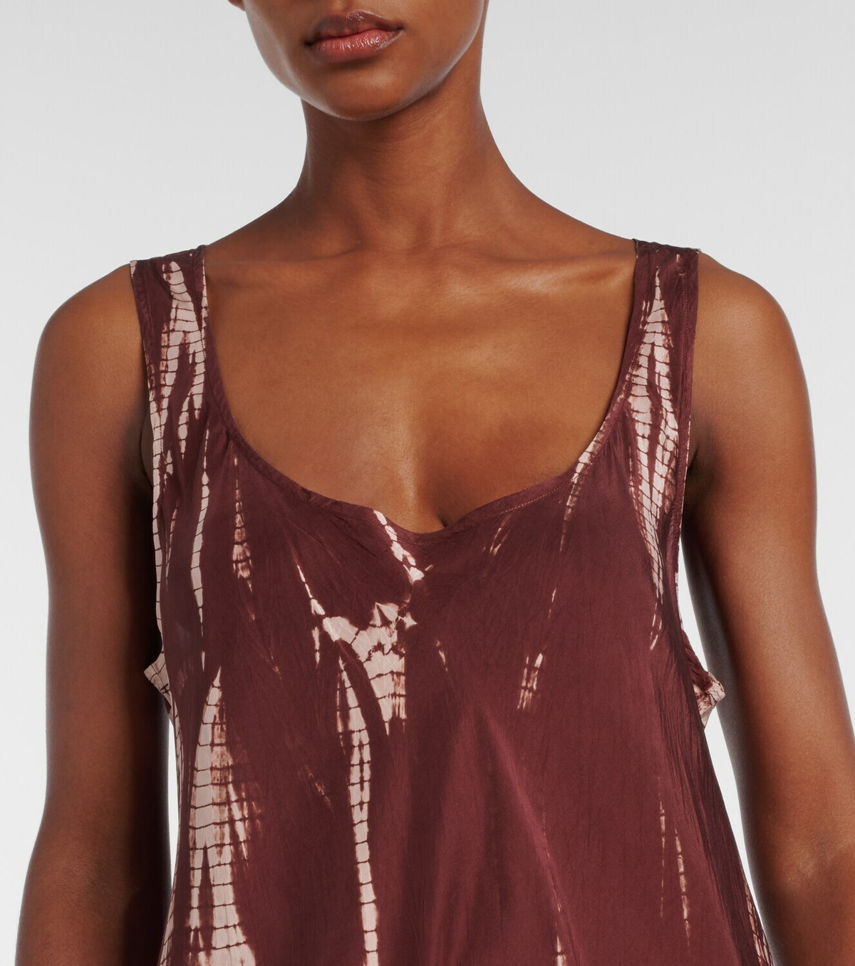 Anna Kosturova Tie-dye silk maxi dress