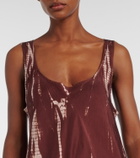 Anna Kosturova Tie-dye silk maxi dress