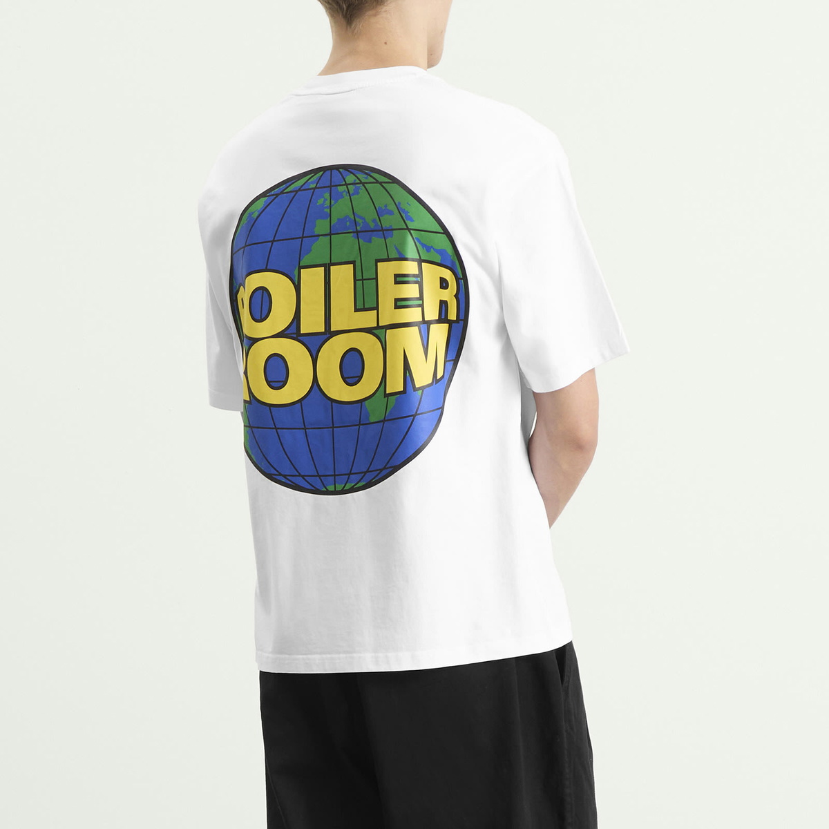 Boiler Room Men's Globe Logo T-Shirt in White