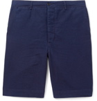 Officine Generale - Slim-Fit Cotton-Seersucker Shorts - Men - Blue