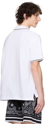 AMIRI White 'AMIRI' Polo
