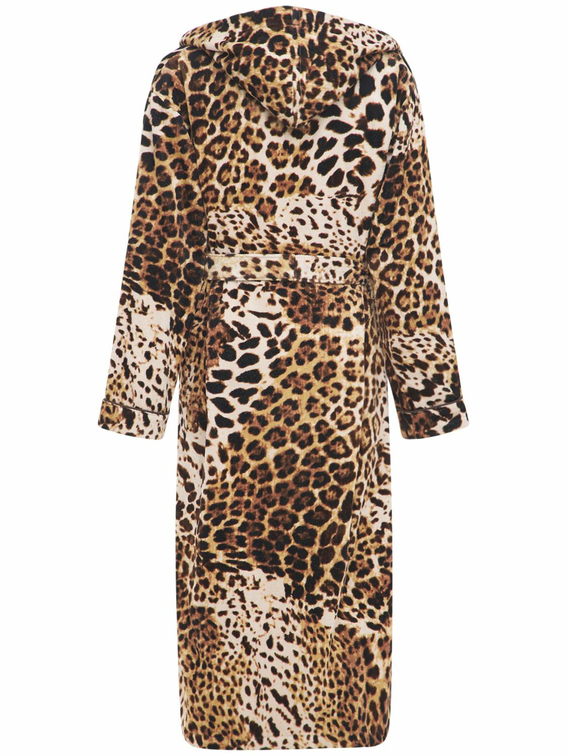 ROBERTO CAVALLI Bravo Hooded Cotton Bathrobe