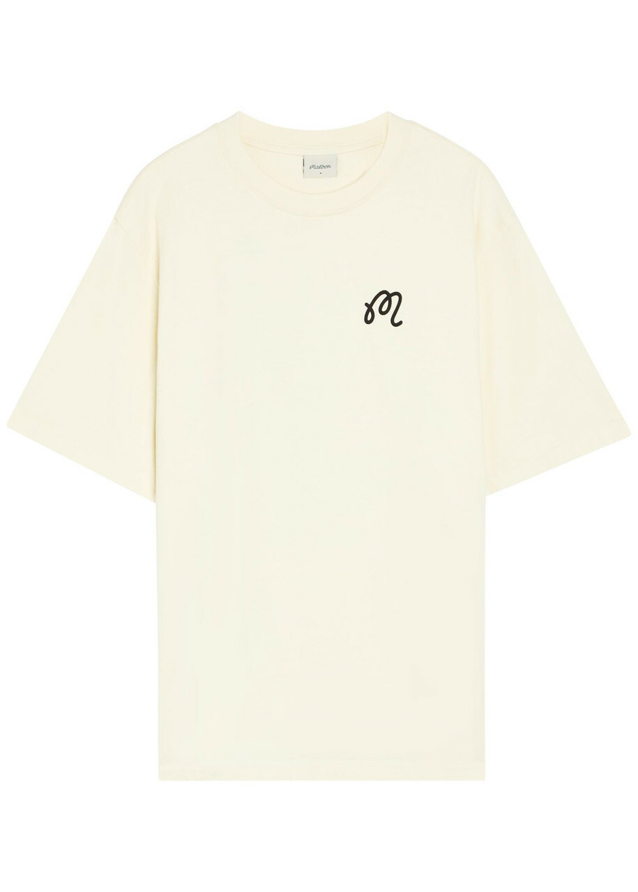 Malbon Origin Printed Cotton T-shirt Cream